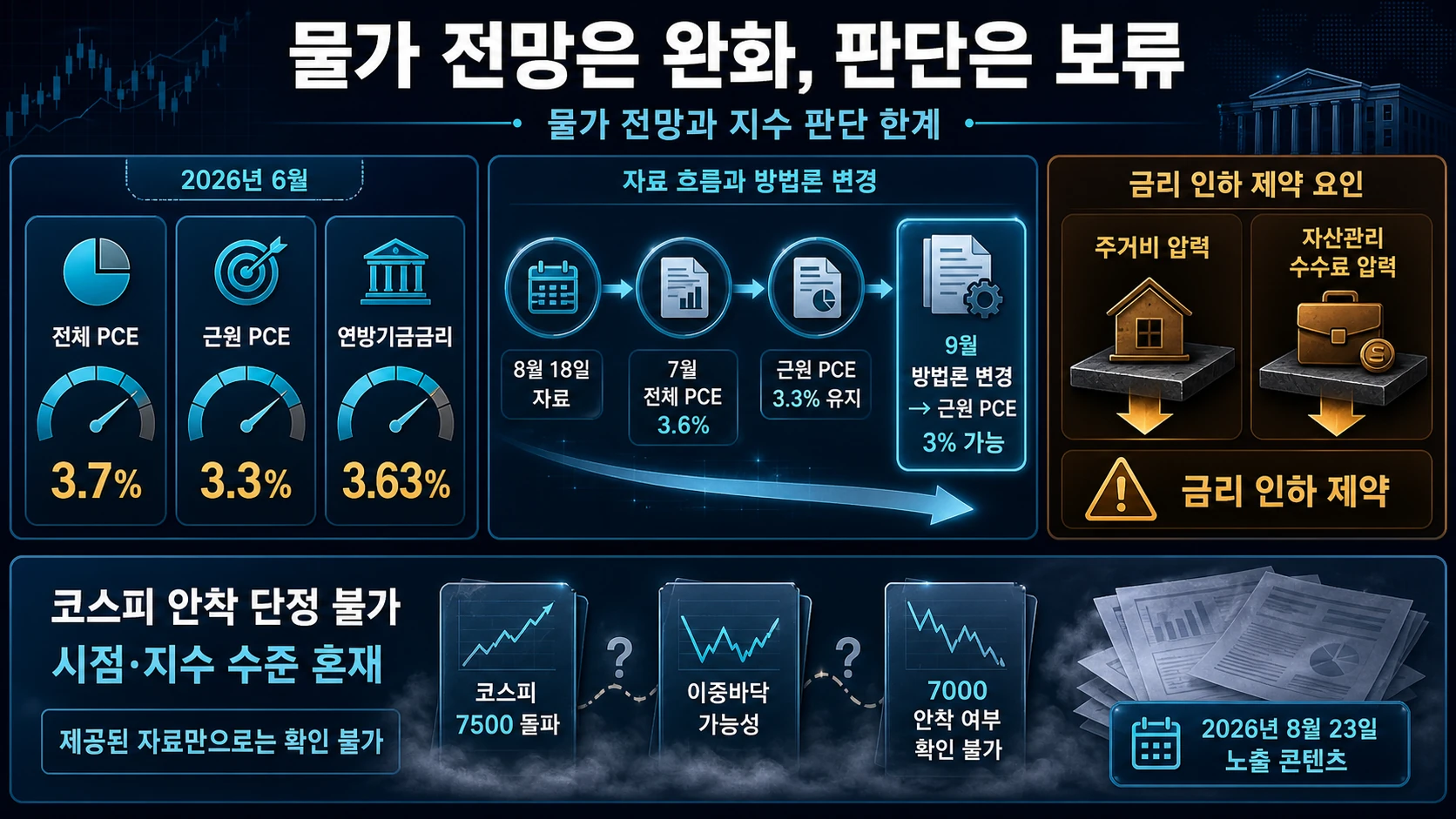 물가 전망과 자료 시점 혼선