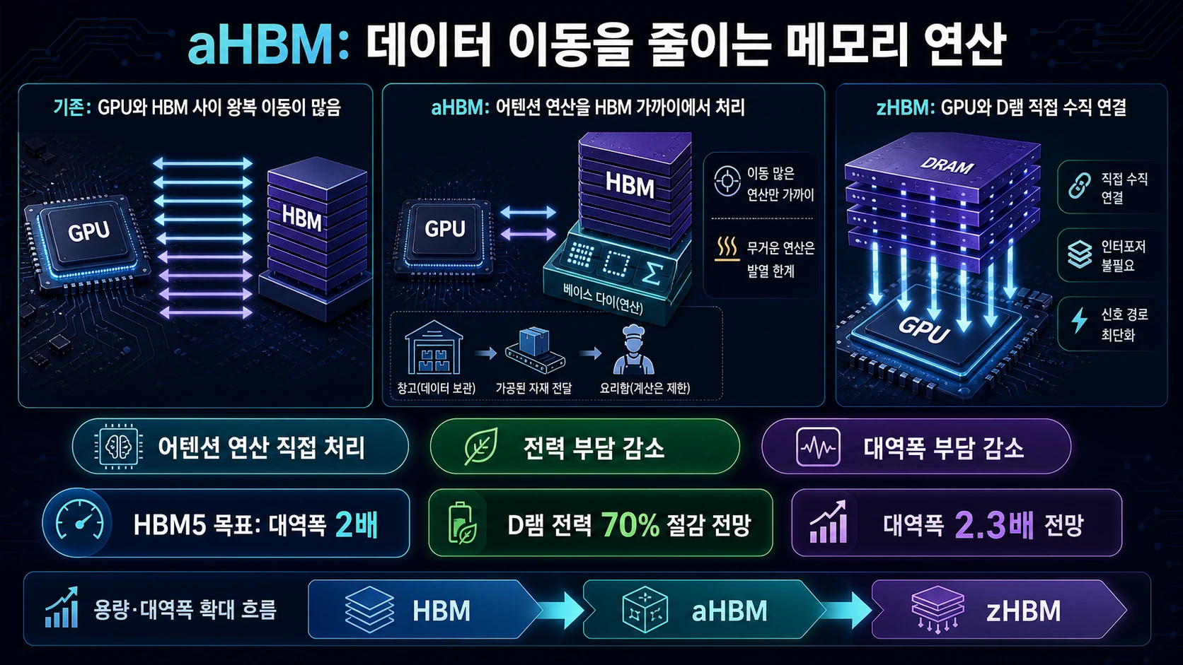 aHBM 연산과 대역폭 진화