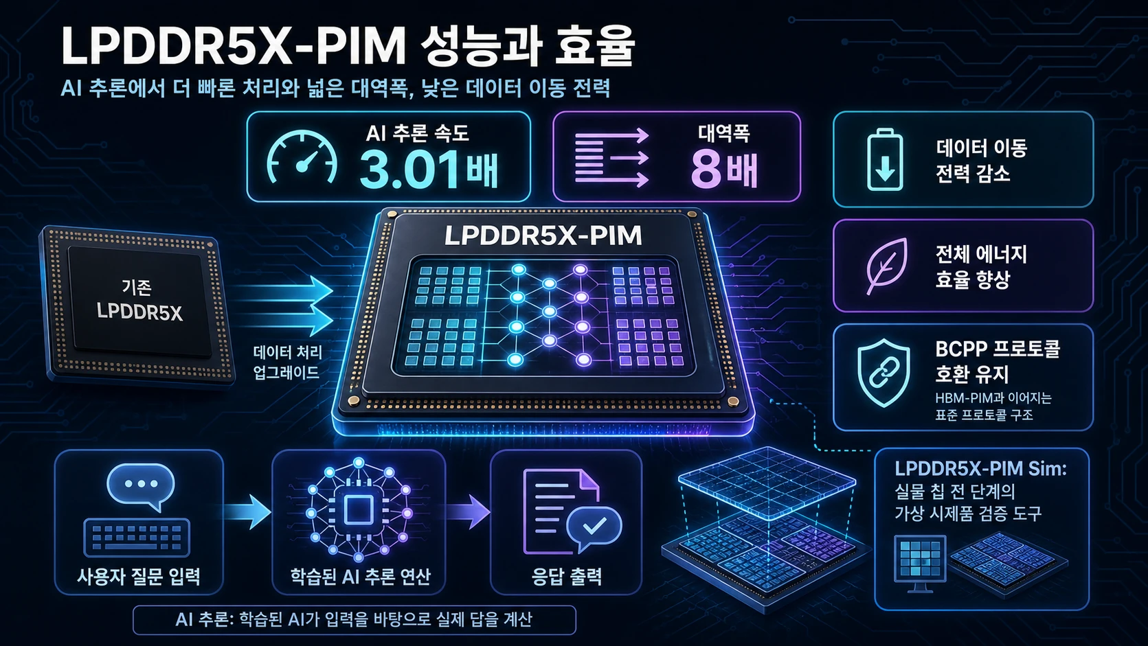 추론 속도와 대역폭 비교