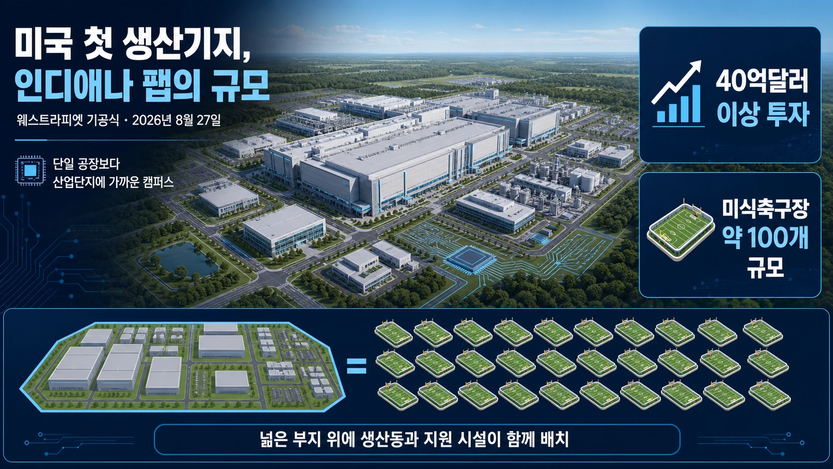 공장 부지와 투자 규모