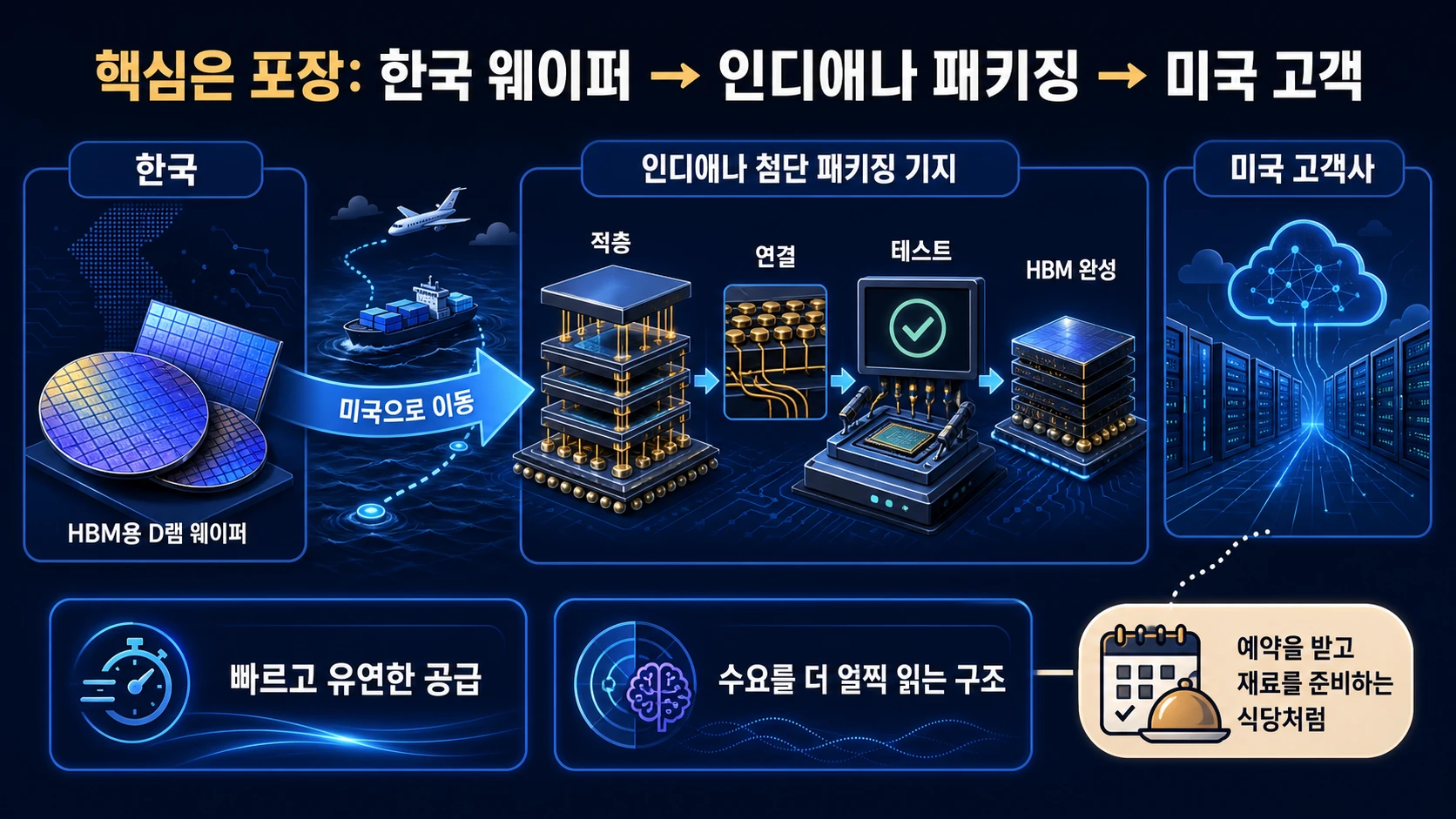 한미 HBM 공급 흐름도