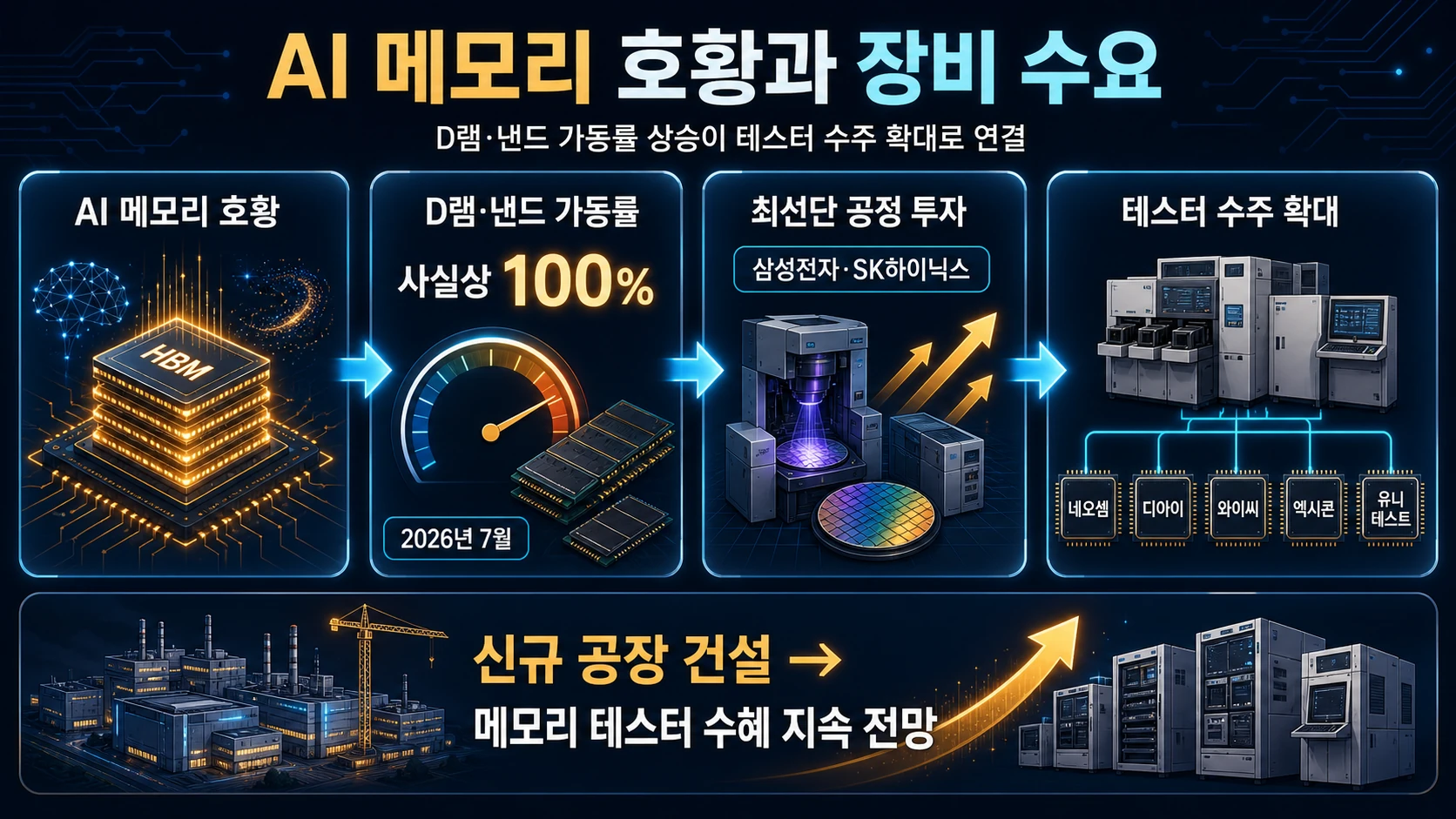 메모리 호황과 테스터 수요