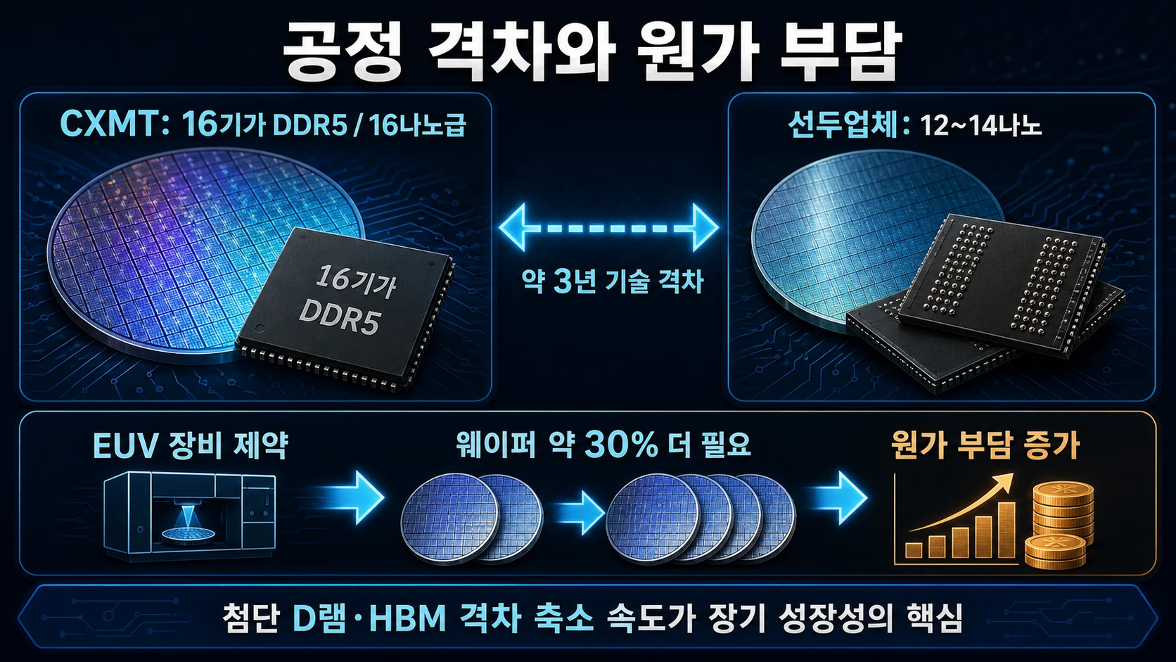 공정 기술과 웨이퍼 격차