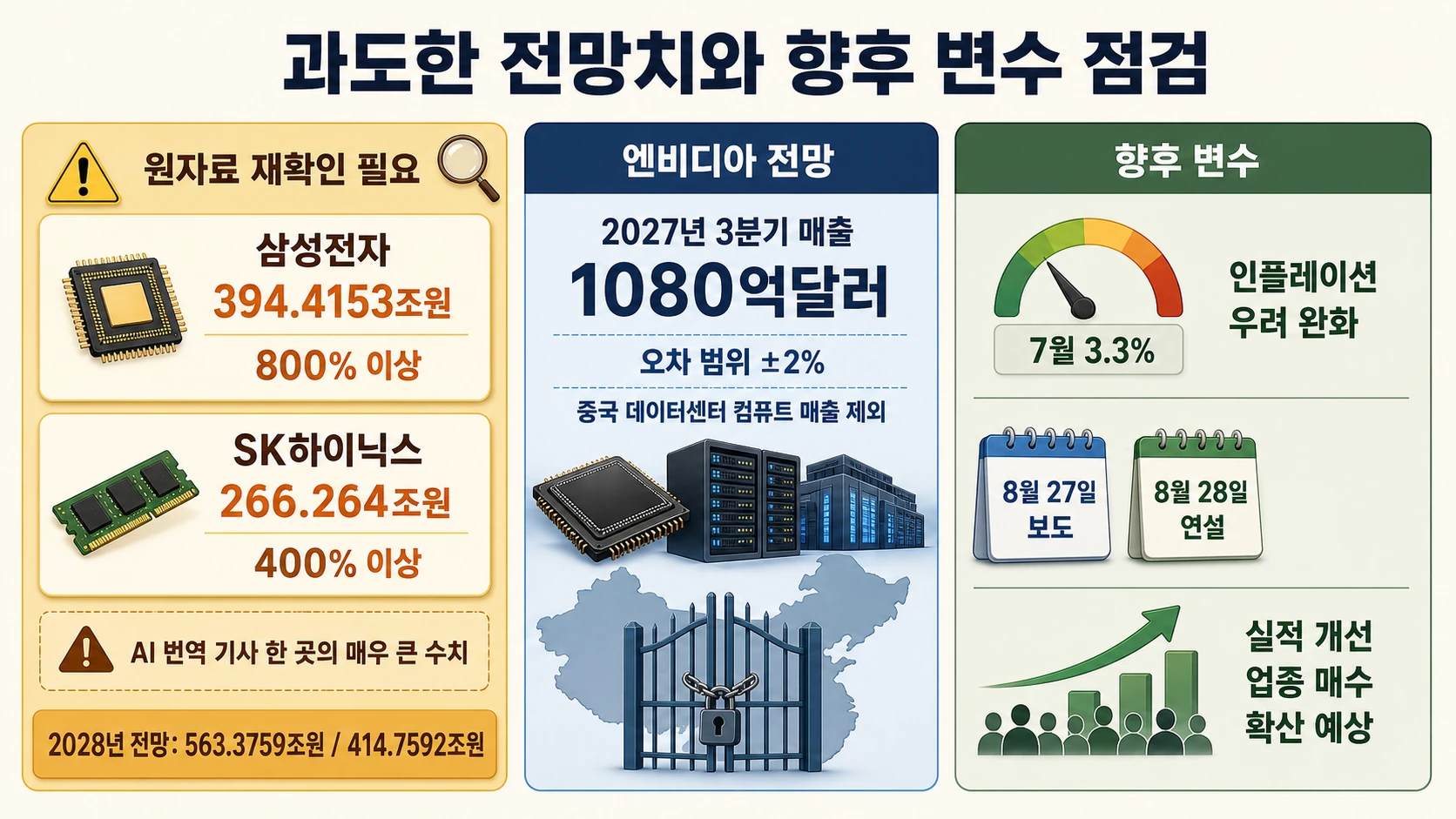 실적 전망과 시장 변수