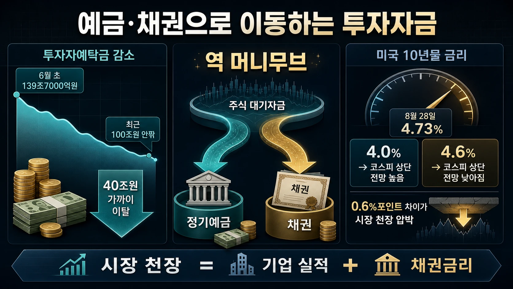 주식자금의 예금채권 이동