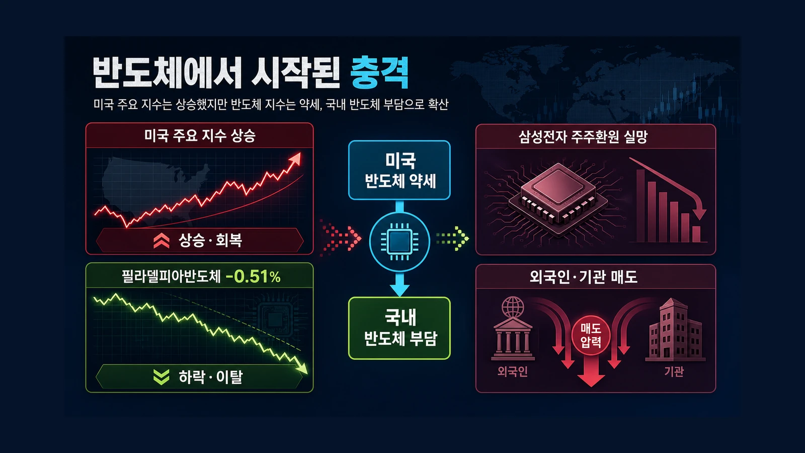 반도체에서 시작된 충격 인포그래픽