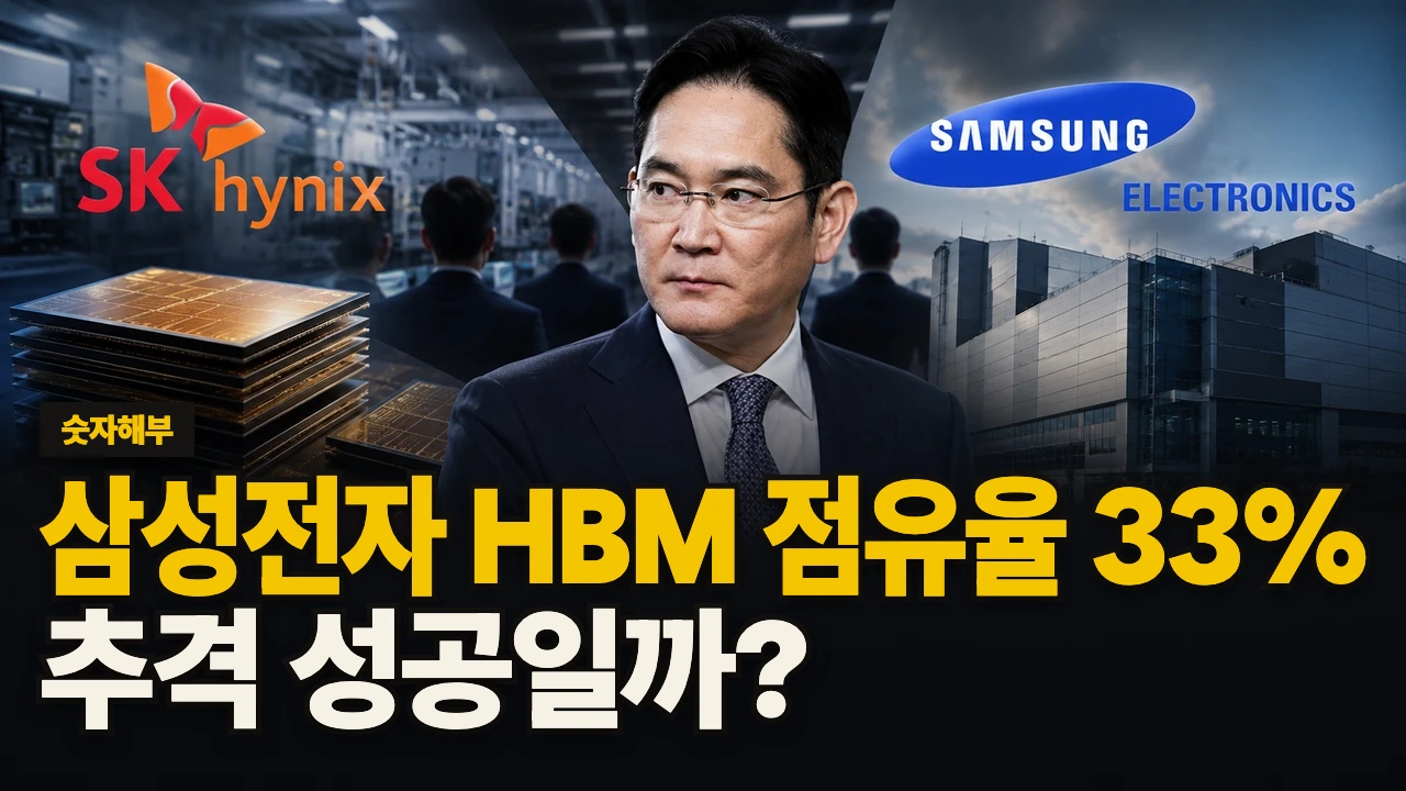 대표 이미지 - 삼성전자 HBM 점유율 33%, 추격 성공일까?