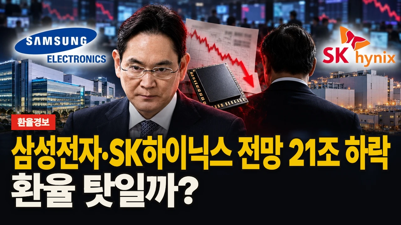 대표 이미지 - 삼성전자·SK하이닉스 전망 21조 하락, 환율 탓일까?
