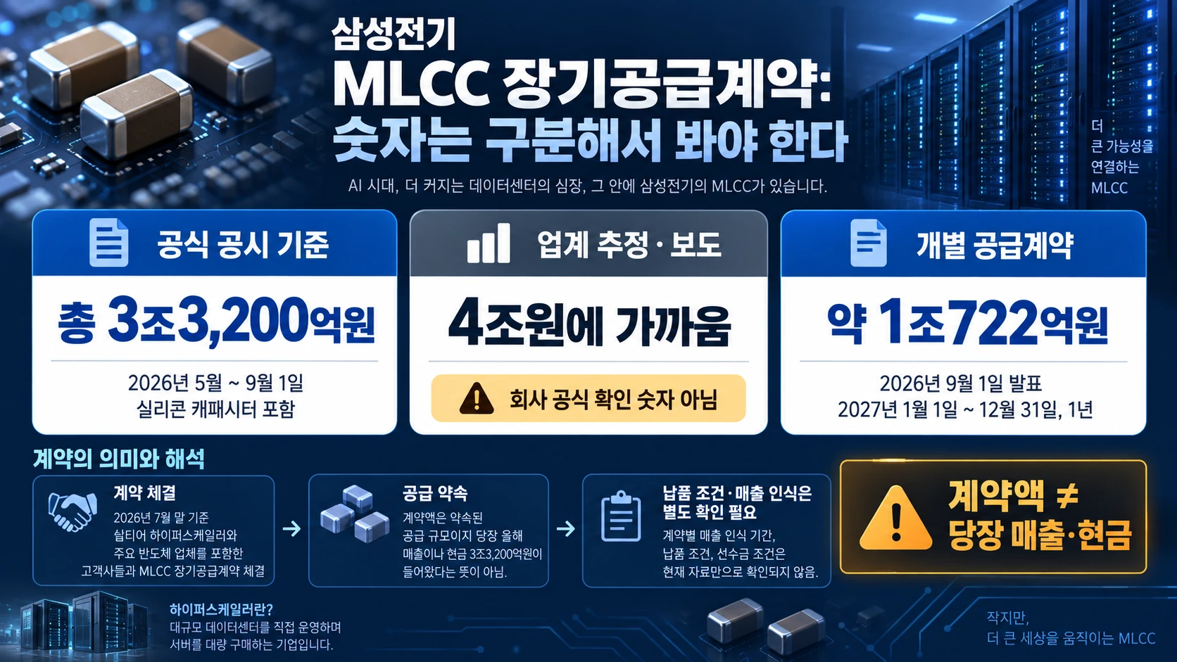 장기공급계약 금액 구분표
