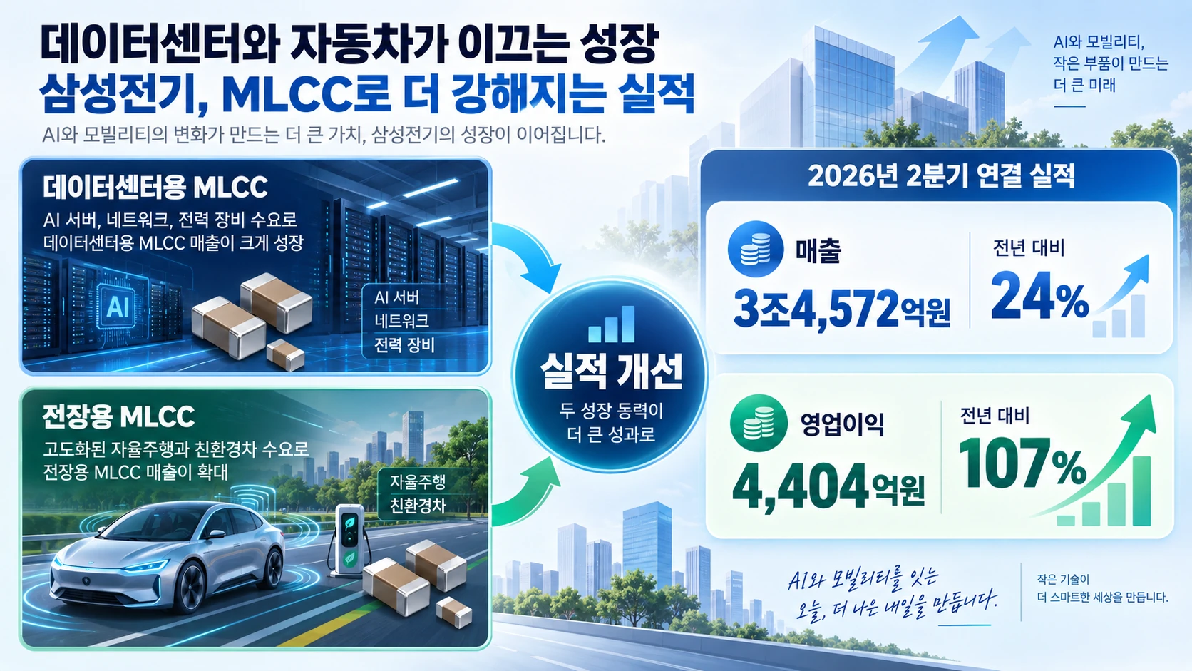 분기 매출과 영업이익 비교