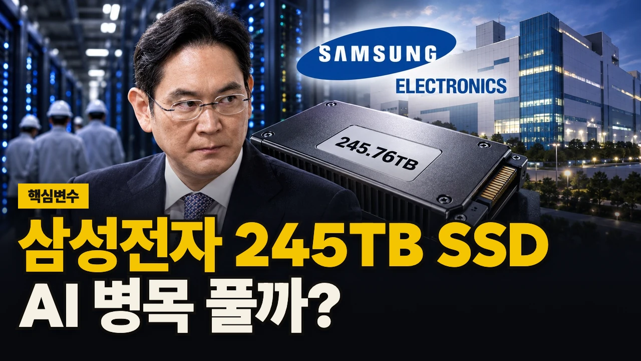 대표 이미지 - 삼성전자 245TB SSD, AI 병목 풀까?