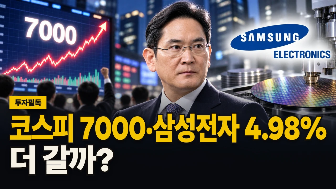 대표 이미지 - 코스피 7000·삼성전자 4.98%, 더 갈까?