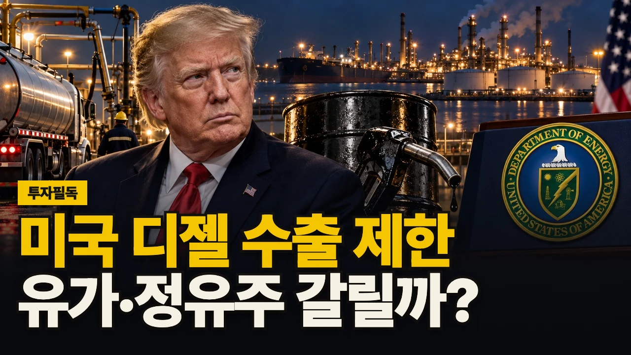 대표 이미지 - 미국 디젤 수출 제한, 유가·정유주 갈릴까?