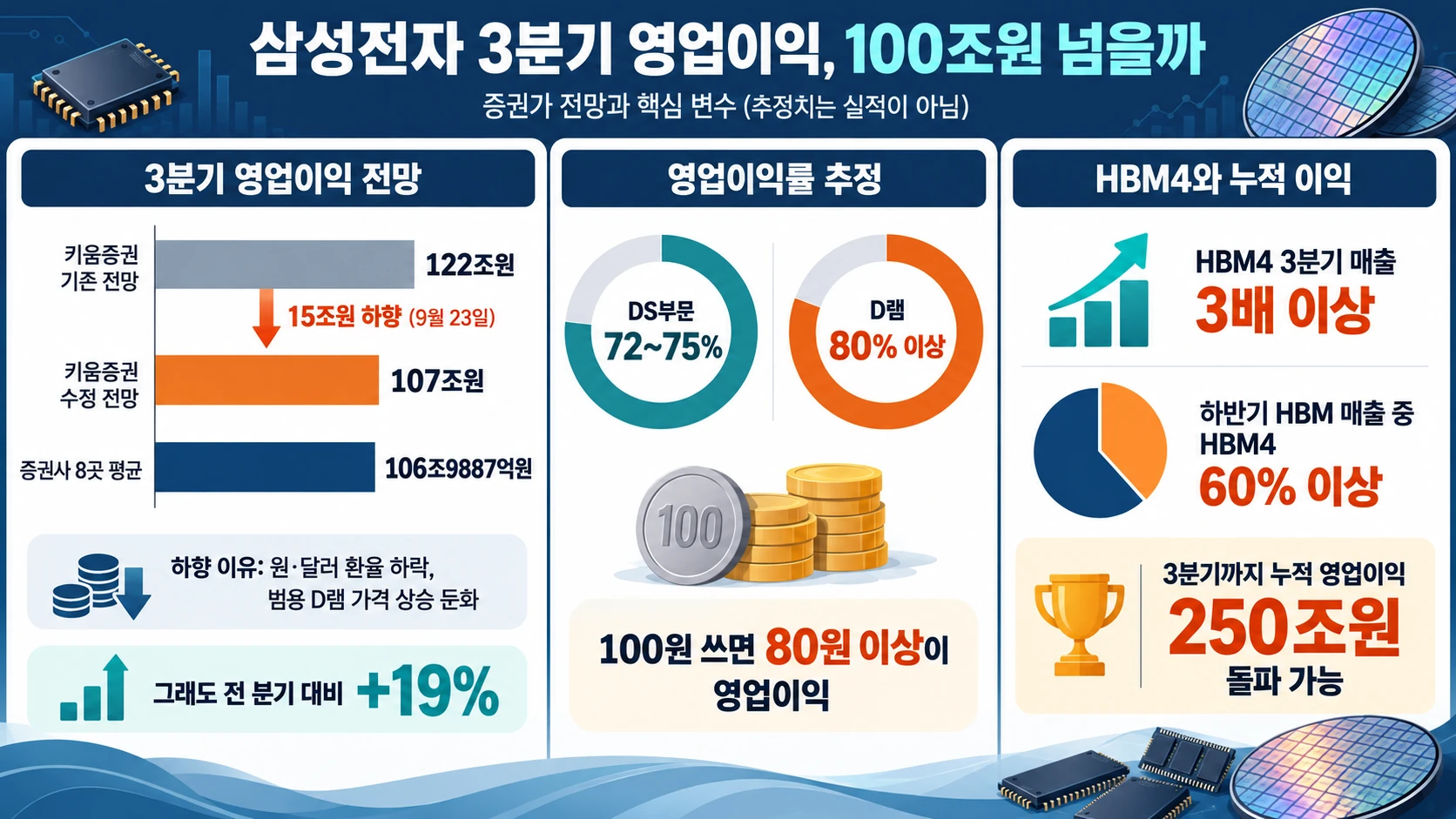 증권사 전망과 이익률
