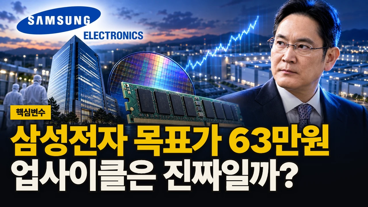 대표 이미지 - 삼성전자 목표가 63만원, 업사이클은 진짜일까?