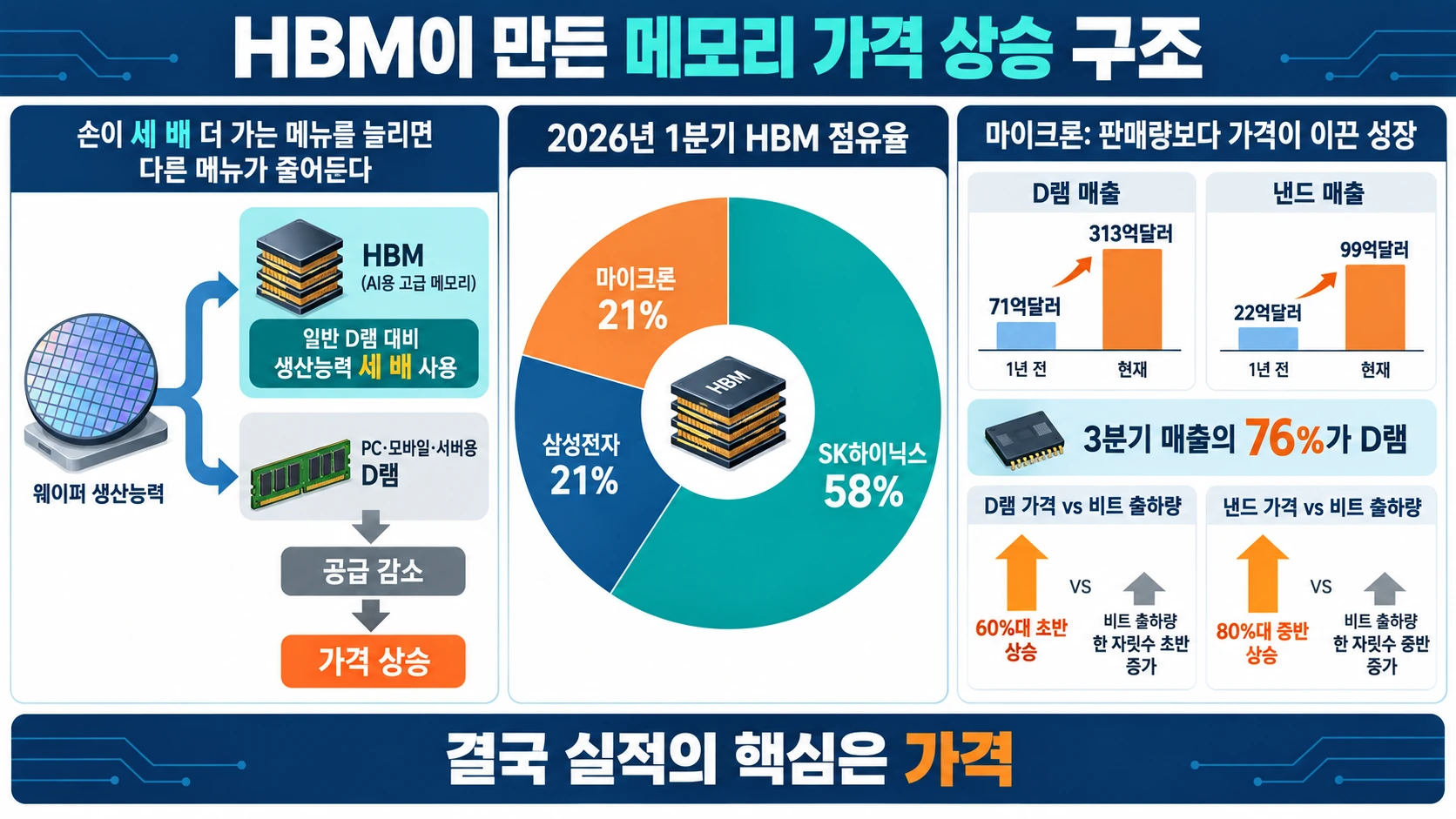 HBM과 메모리 가격 흐름