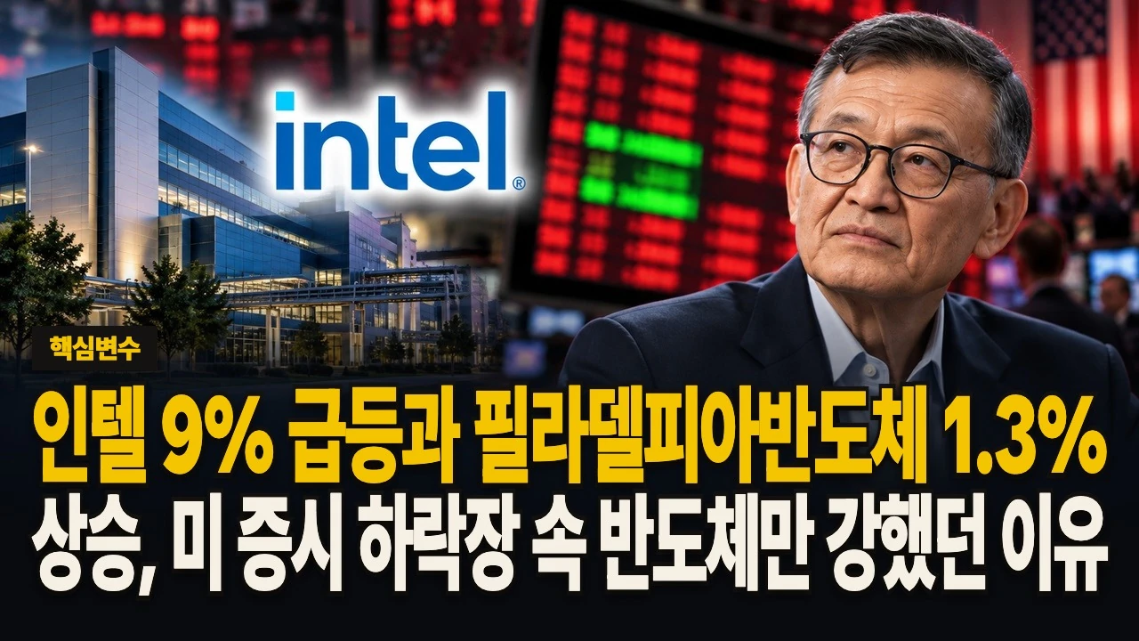 롱폼 썸네일 - 인텔 뉴스로 30개 반도체지수를 보면 안 되는 진짜 이유