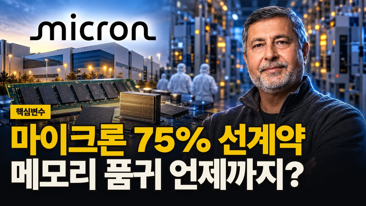 대표 이미지 - 마이크론 75% 선계약, 메모리 품귀 언제까지?
