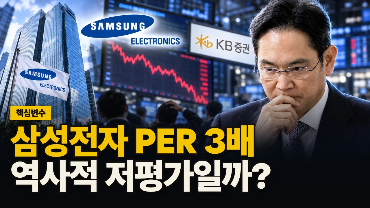 대표 이미지 - 삼성전자 PER 3배, 역사적 저평가일까?