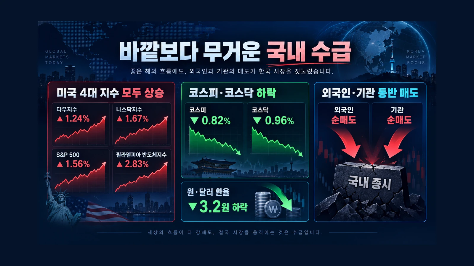 바깥보다 무거운 국내 수급 인포그래픽